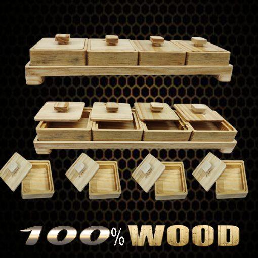 WOODEN 4 SET MUKHWAS DANI (100% WOODEN