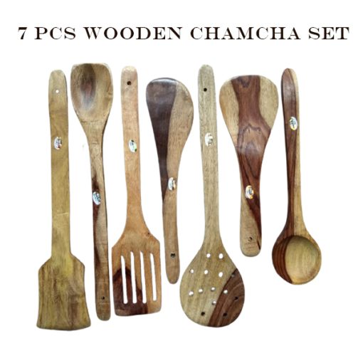 Wooden Chamcha Set Of 7 Pcs