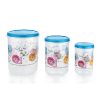 Store Queen Transperant 3Pc Set.