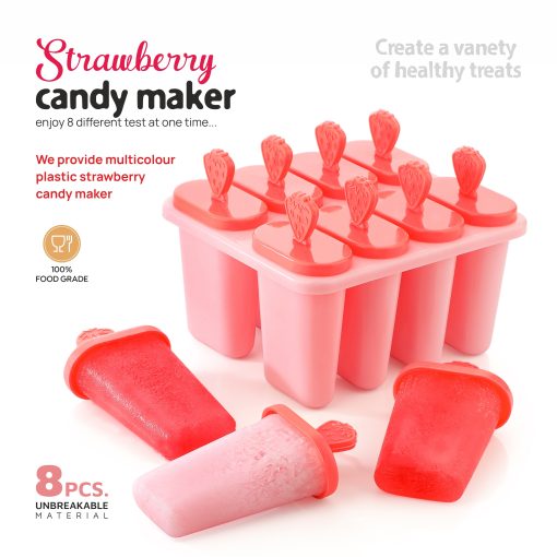 Strawberry Ice Candy Maker (8pcs)