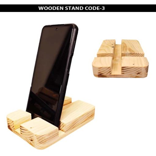 Lifestyle Wooden phone Stand , Mobile Holder & Remote Stand for Office Desk(Code-3)