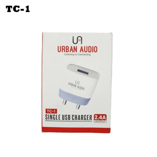 TC-1/V8 2.4A SINGLE USB CHARGER RENDOM COLOR(TC-1/V8)