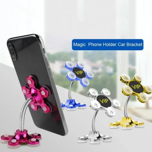 Phone Holder, 360°Rotatable Phone Stand Multi-Function Double-Sided Suction Cup Mobile Phone Holder( 0637A) - Image 2