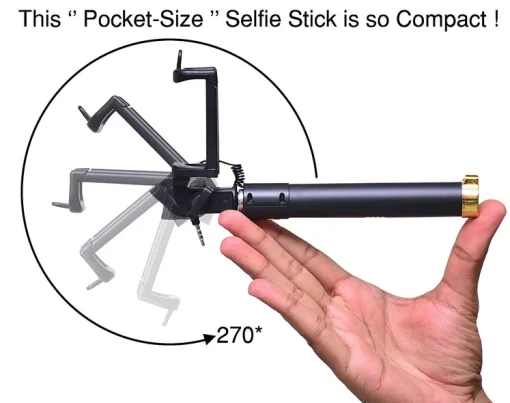 Selfie Sticks Box with Aux Wire for All Smart Phones-BoxPack - Image 5