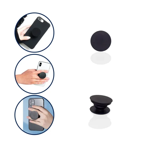 Mobile BlackWhite Pop Socket Plain(Plain) - Image 3