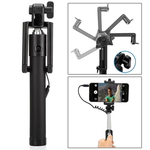 Selfie Sticks Box with Aux Wire for All Smart Phones-BoxPack - Image 4