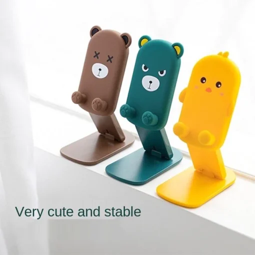 Cute Cartoon Design Multi-Angle Adjustable Foldable Mobile Stand - Image 8