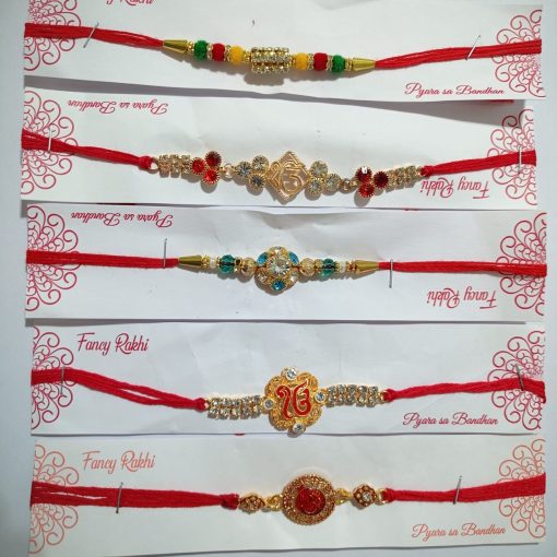 New Fency Rakhi For Rakhi Festival-5 Pcs Set - Image 4