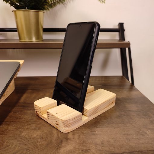 Lifestyle Wooden phone Stand , Mobile Holder & Remote Stand for Office Desk(Code-3) - Image 4