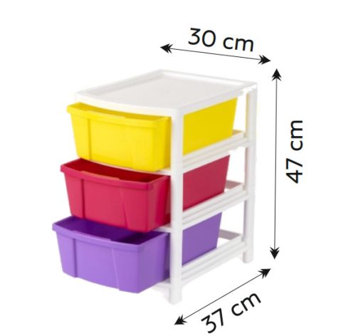 Modular Drawer A4 Multi color 3 Layer