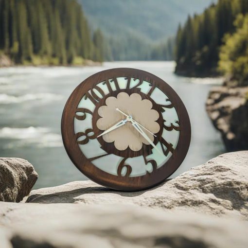 Wall Clock Wooden D44 (SIZE 12*12)