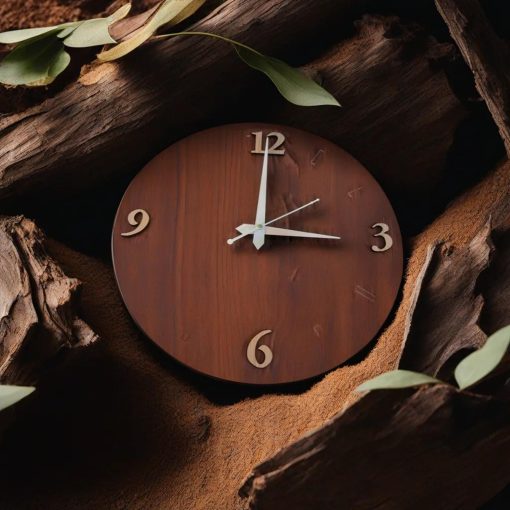 Wall Clock Wooden D45 (SIZE 12*12) - Image 2