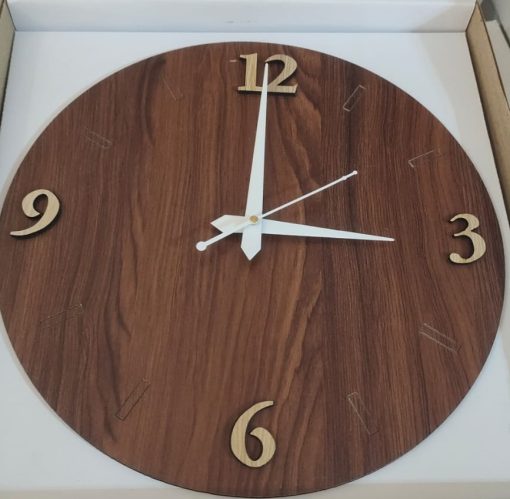 Wall Clock Wooden D45 (SIZE 12*12) - Image 3