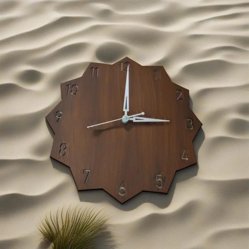 Wall Clock Wooden D47 (SIZE 12*12) - Image 2