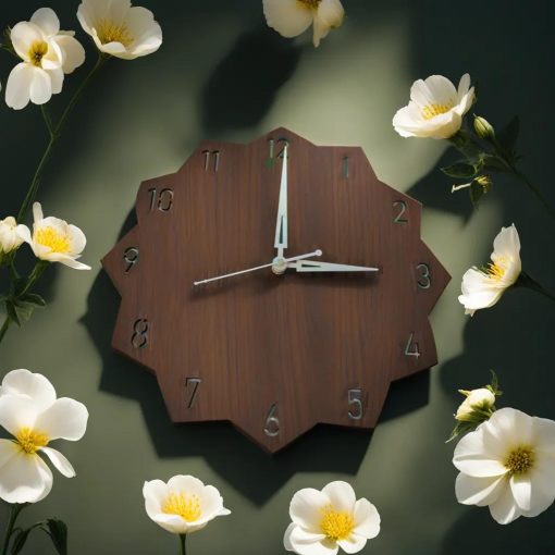 Wall Clock Wooden D47 (SIZE 12*12)