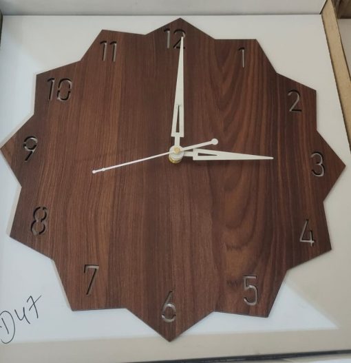 Wall Clock Wooden D47 (SIZE 12*12) - Image 3