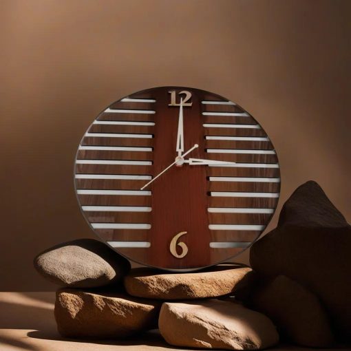 Wall Clock Wooden D48 (SIZE 12*12) - Image 2