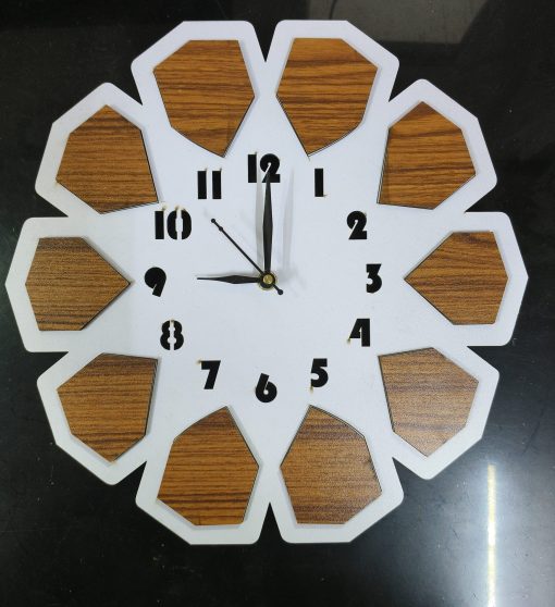 Wall Clock Wooden D61 (SIZE 12*12)