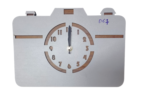 Wall Clock Wooden D67 (CAMERA DESIGN)