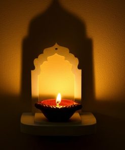 Diya Stand Wooden Big. (2 Pcs Set)