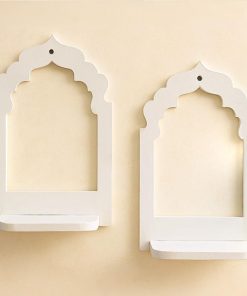 Diya Stand Wooden Big. (2 Pcs Set)