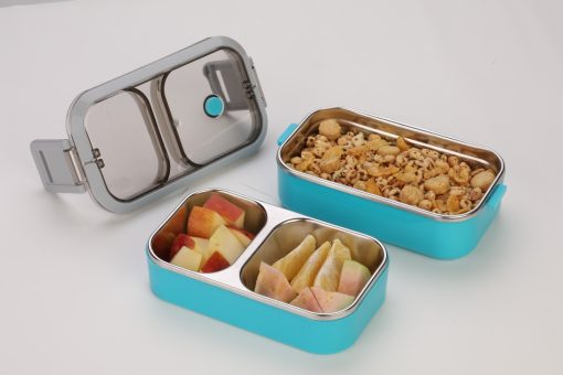 Lunch Box S.S. 3 Compartment (1100 ML) (Plizzo Kitchenware)