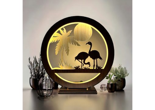 Wooden Lighting Showpiece Bird Design - Image 2