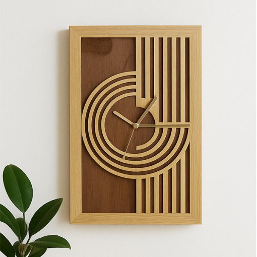 Wooden Wall Clock D106