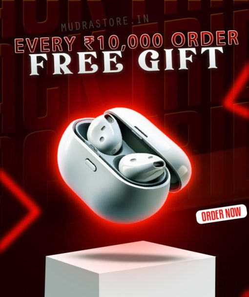 Free Gift [Wireless Airpods] on ₹10000