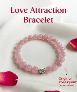 Natural Rose Quartz Crystal Bracelet