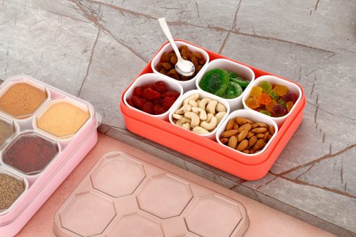 Masala Box 6 Section With Spoon