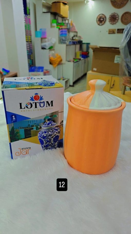Ceramic Pickle Jar Container 1300ml