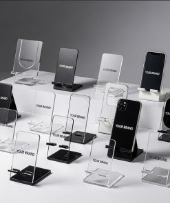 Acrylic Mobile Stand With Your Brand Name Engraving in Bulk Wholesale