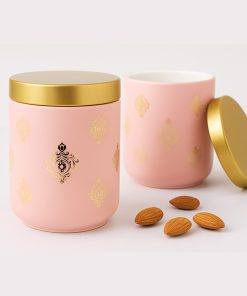 Ceramic Celebration Decor Jar 2pcs Set 240ml