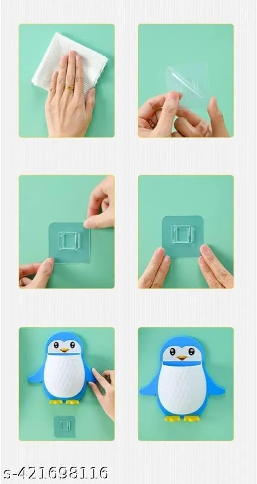 Penguin Storage Box | Wall Mounted Penguin Mobile Stand Box Pack