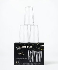 6pcs Juicer Glass|  MERITO GLASS 300ML.