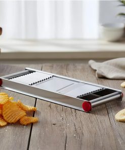 2 in 1 Stainless Steel Vegetable Fruit Slicer Cutter Potato Chips Maker