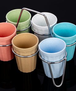 Cup Cutting Chai 6pcs Set With S.S. Stand