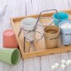 Cup Cutting Chai 6pcs Set With S.S. Stand