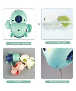 Swimming Turtle Bath Toy Wind Up Water Floating Turtle For New Born Baby Bathtub Water Toys,Multicolor