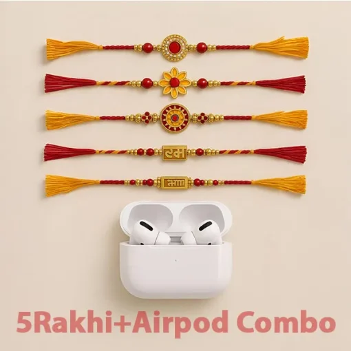 AirpodPro2  + 5 Rakhis Combo Limited Time | Special Rakhi gift for Brother and sisters