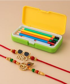 Pencil Box Flexy with 2 Rakhis