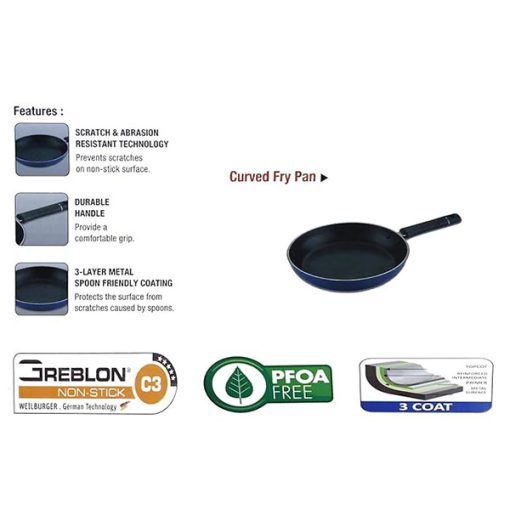 Chotu Series Fry Pan 165mm | Vikas Aluminum Non Stick - Image 2