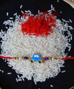 Blue Car Rakhi for Kids