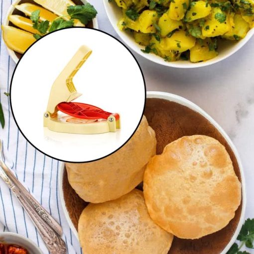 Plastic Puri Press Maker with Handle for Kitchen