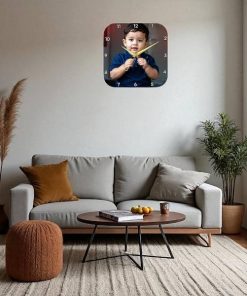 Wall Clocks With Photo Acrylic Photo 12x12inch (Round corner Shape)