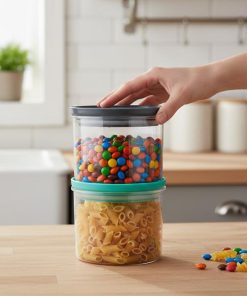 CONTAINER XLLENT [2pcs Set-500ml] Airtight Storage Box For Kitchen Jar Set