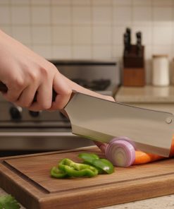 Stainless Steel Chopping Knife wooden handle