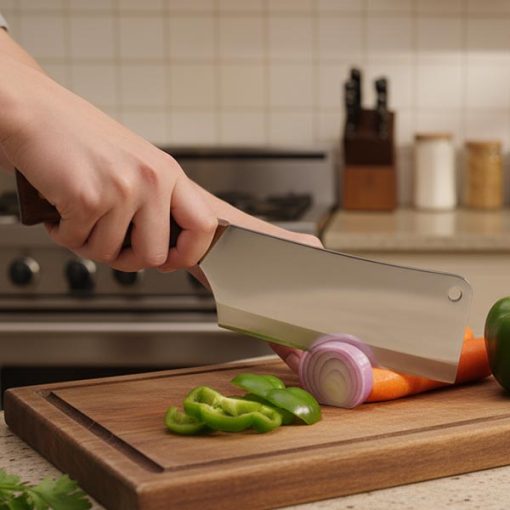 Stainless Steel Chopping Knife wooden handle
