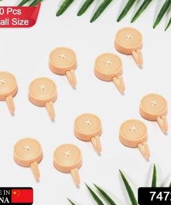 Self-Adhesive Sticky Wall Hooks (10 Pcs)